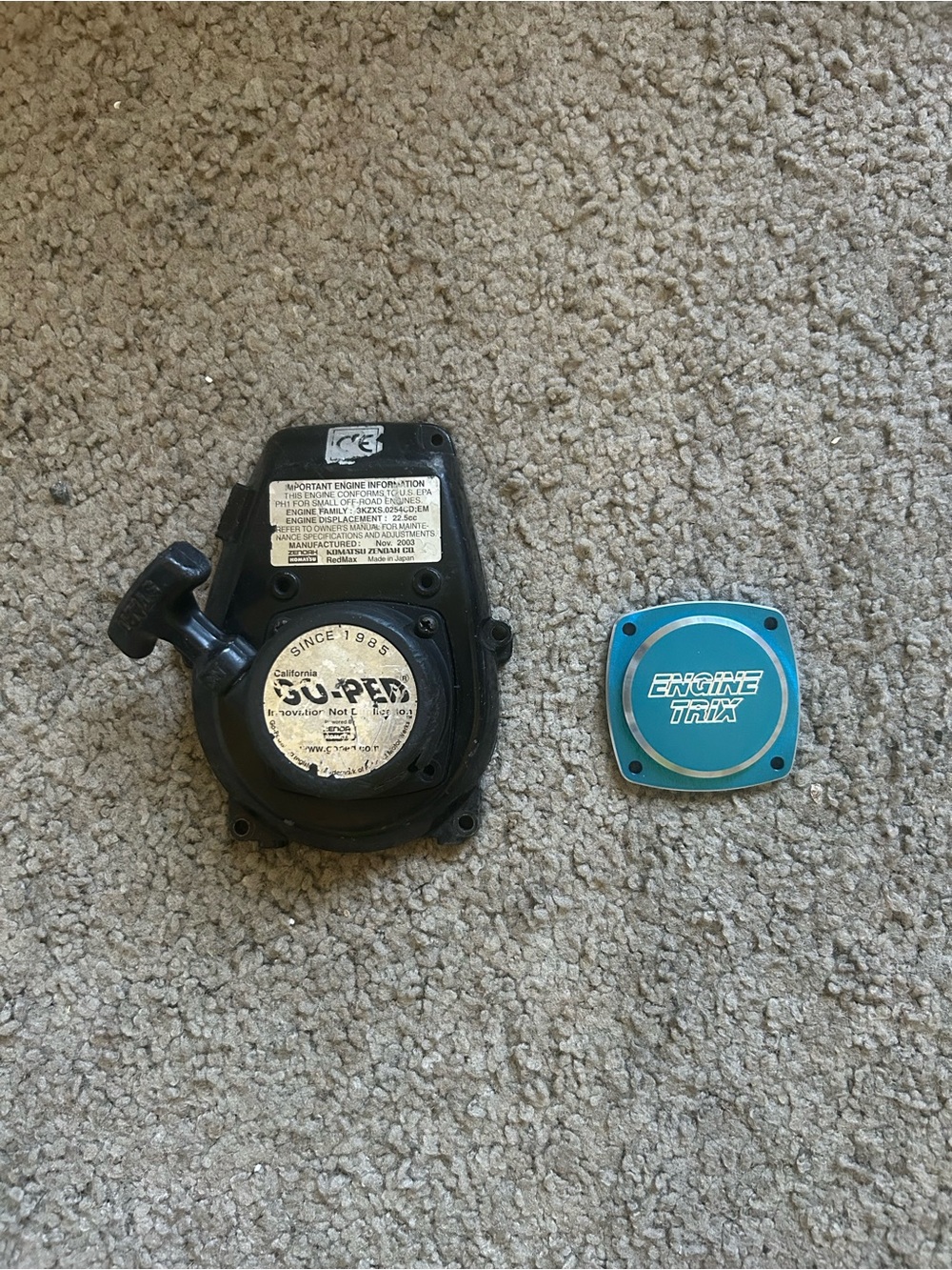 Goped Sport Engine Trix Pull Start Delete Block Off Plate - G23LH and Fan Cover
